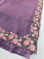 Crushed crape saree / SA7960
