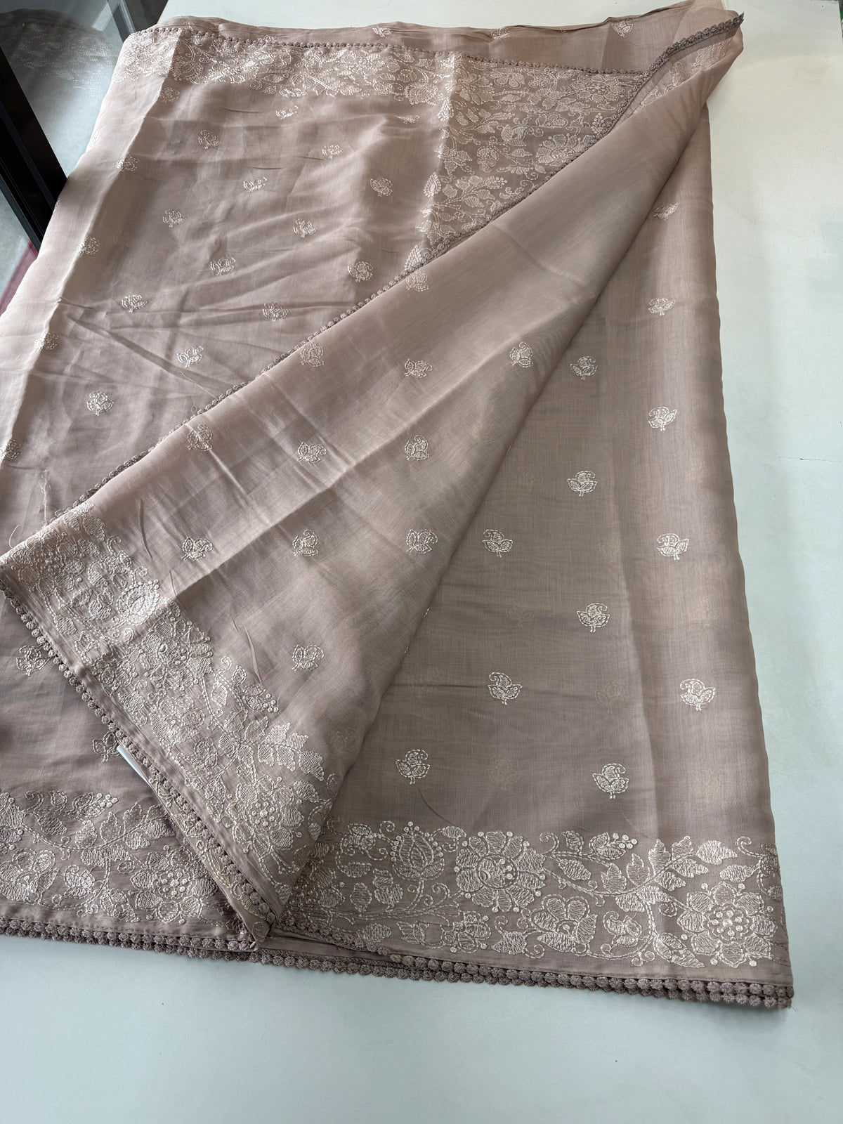 Chanderi Organza blended saree/ 5675