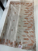 Tissue Saree (Silver)/ 121EFS