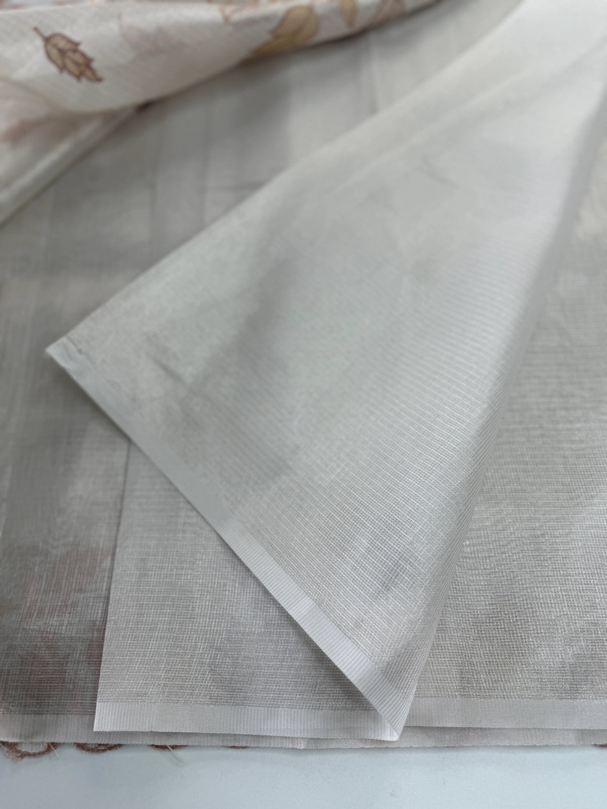 Tissue Saree (Silver)/ 121EFS