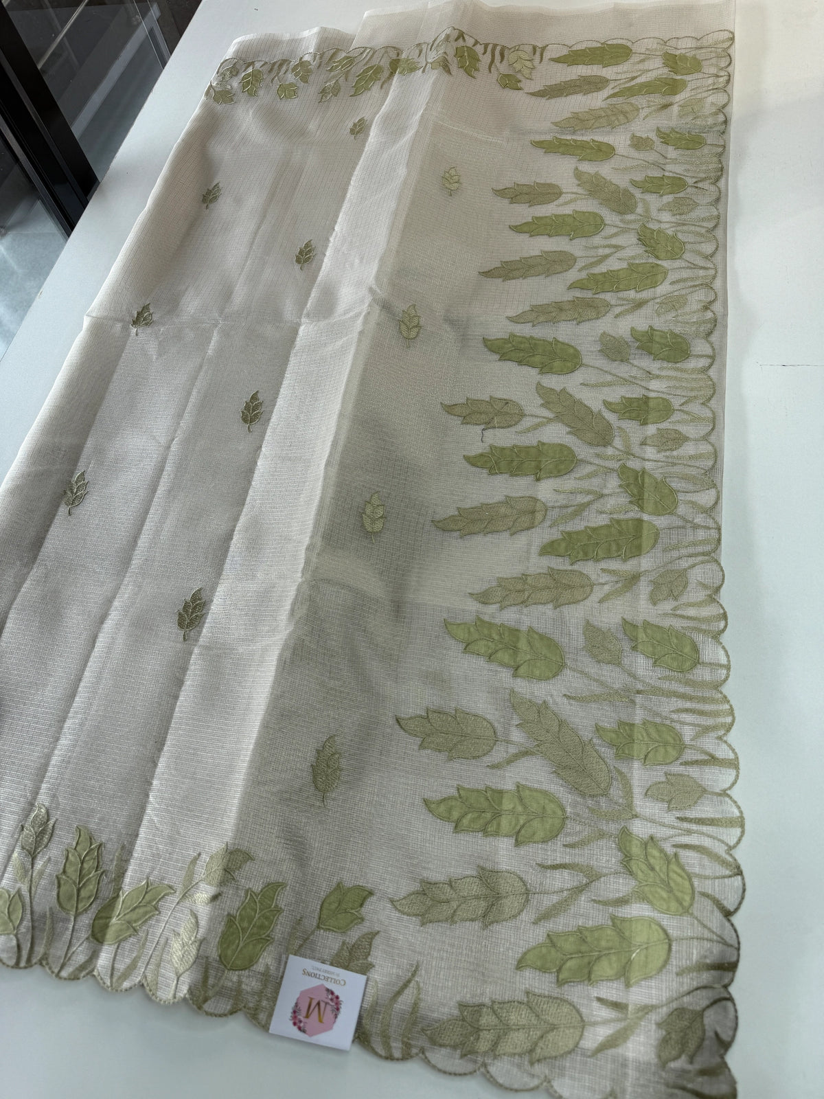 Tissue Saree (Silver)/ 121EFS