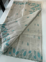 Tissue Saree (Silver)/ 121EFS
