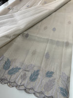 Tissue Saree (Silver)/ 121EFS