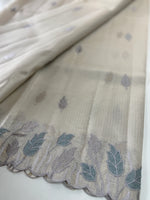 Tissue Saree (Silver)/ 121EFS