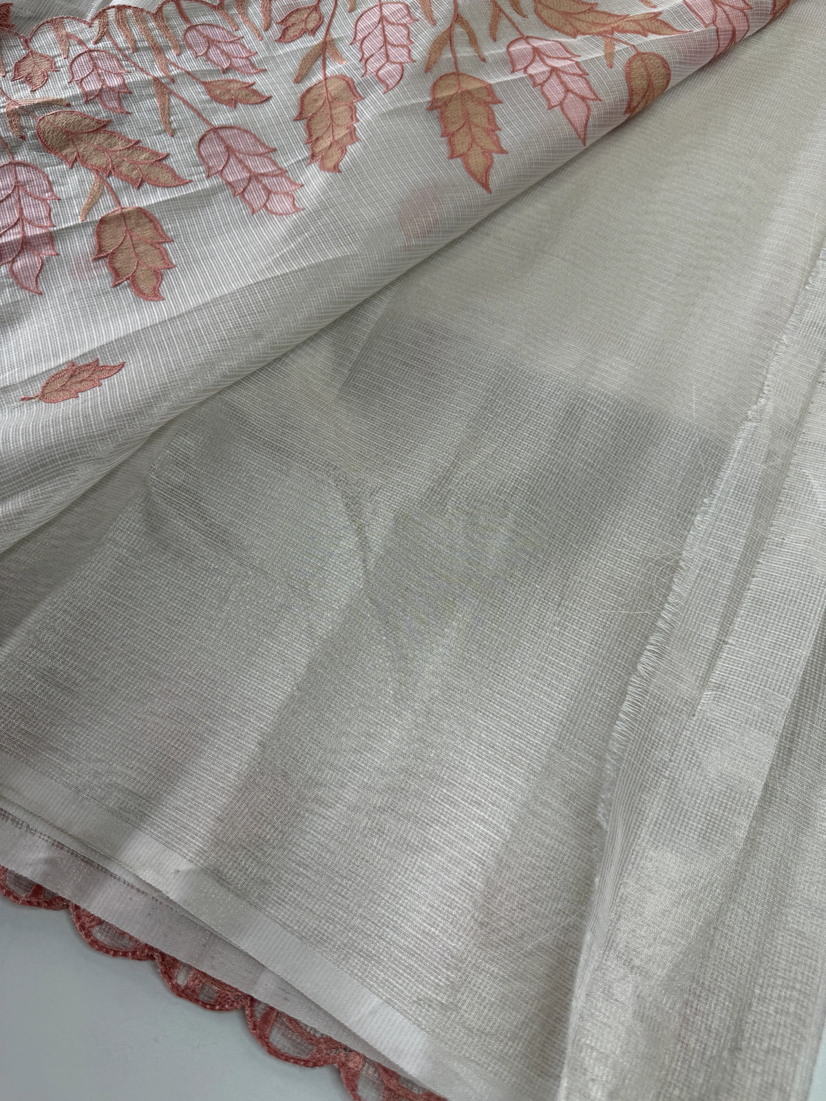 Tissue Saree (Silver)/ 121EFS