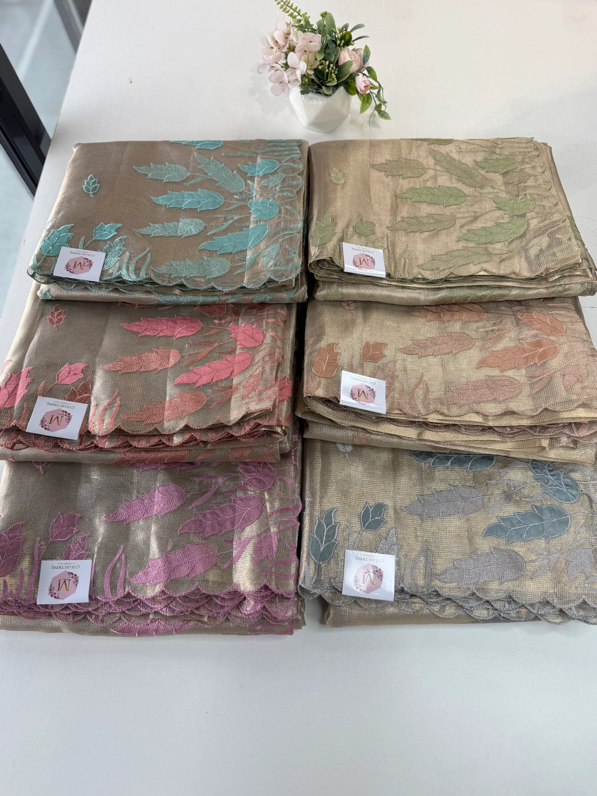 Tissue Saree(Gold)/ 121EFS