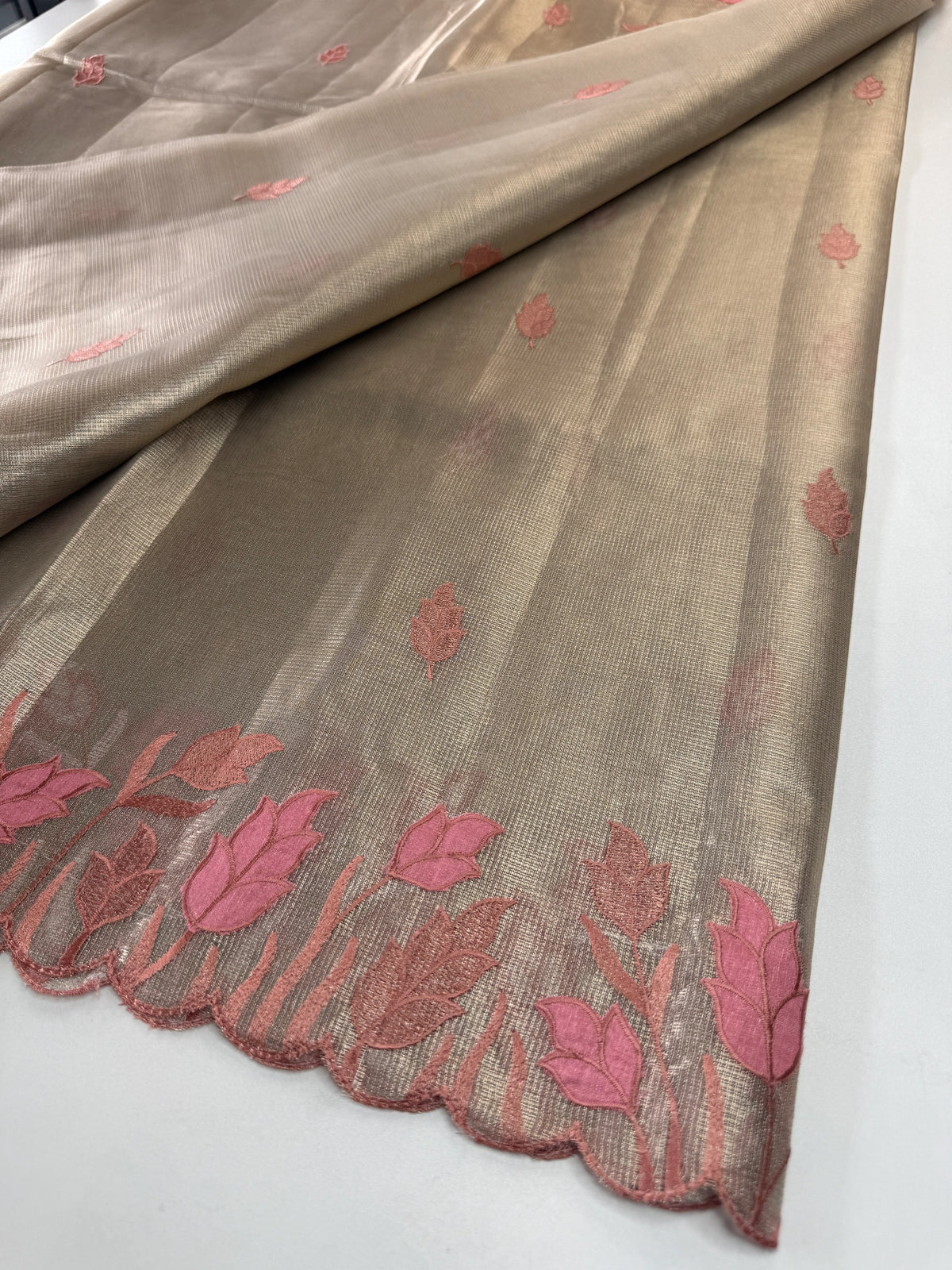 Tissue Saree(Gold)/ 121EFS