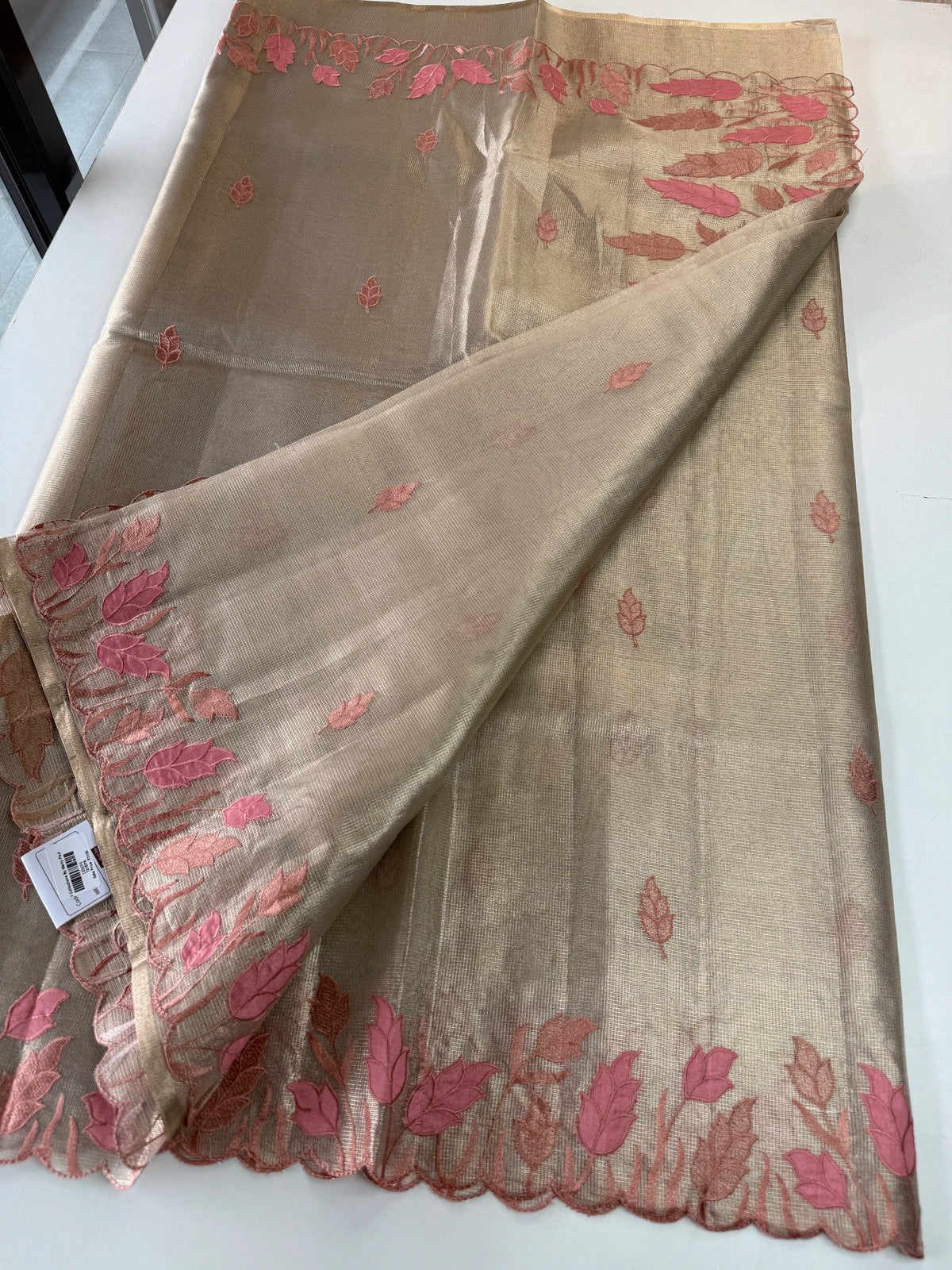Tissue Saree(Gold)/ 121EFS