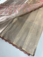 Tissue Saree(Gold)/ 121EFS