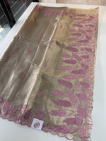 Tissue Saree(Gold)/ 121EFS