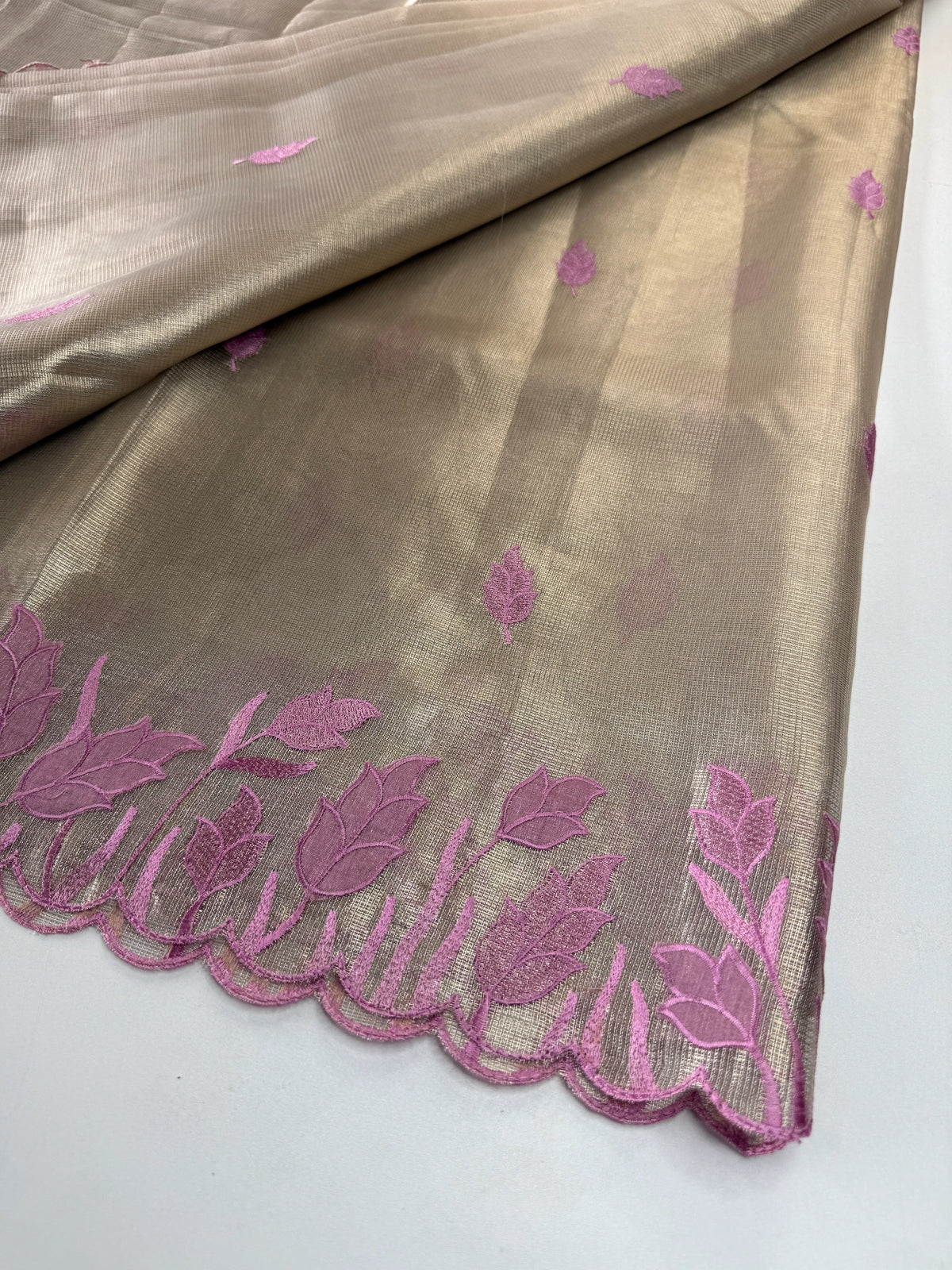 Tissue Saree(Gold)/ 121EFS