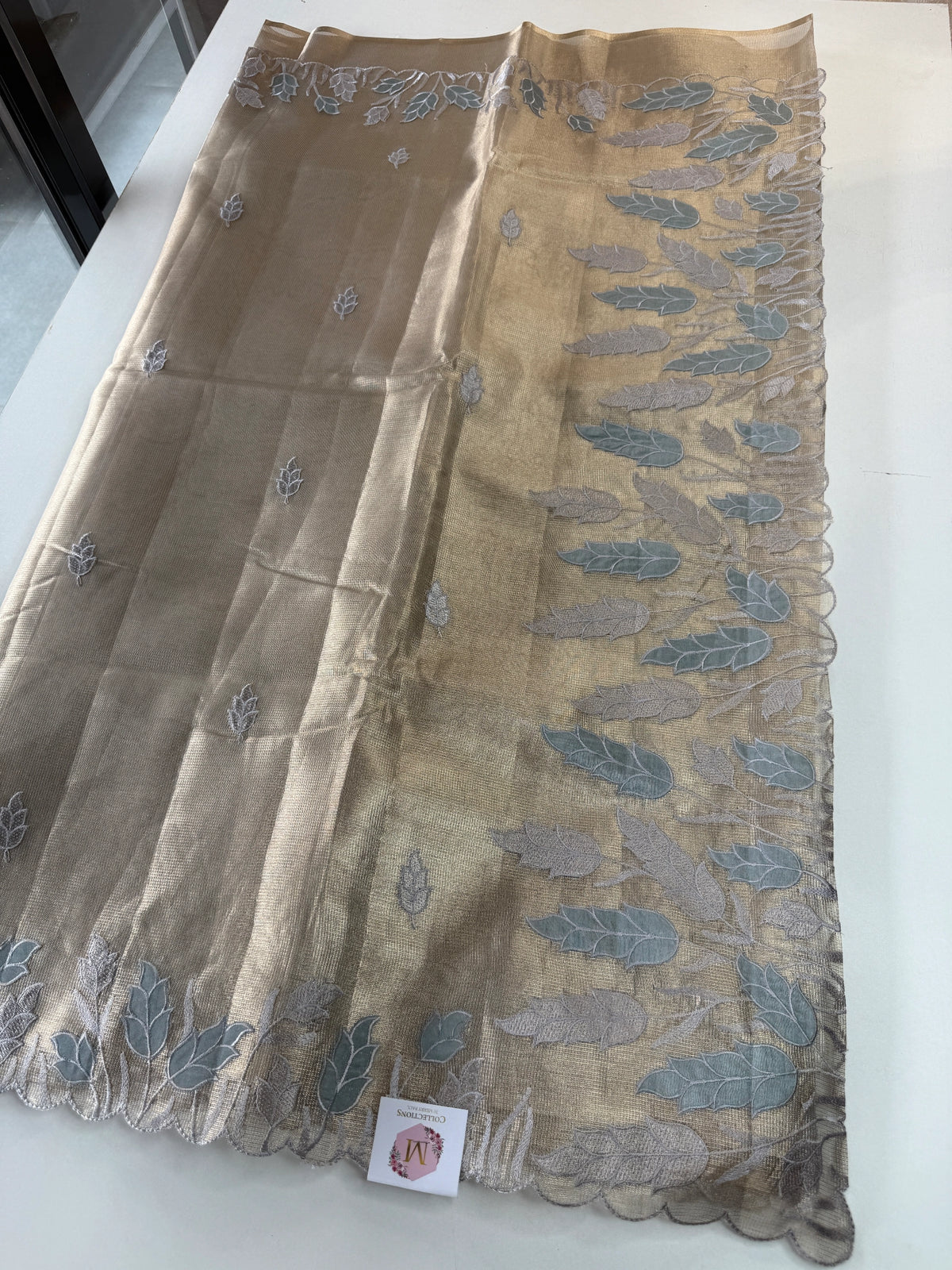 Tissue Saree(Gold)/ 121EFS