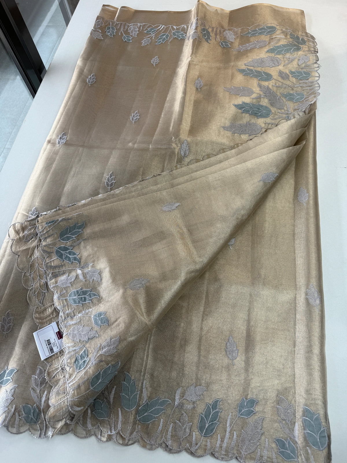 Tissue Saree(Gold)/ 121EFS