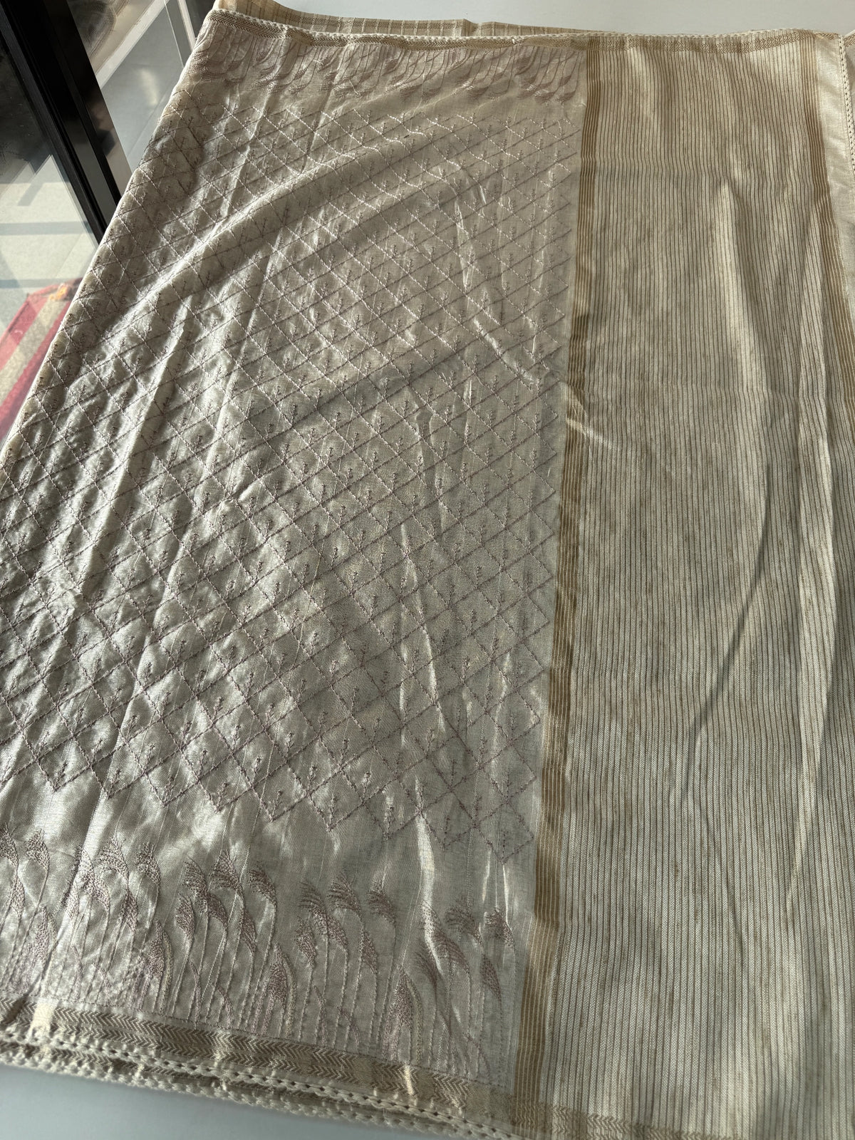 Soft semi Tussar Saree/ 6899