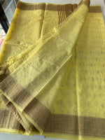 Slub Silk Saree / LEM54