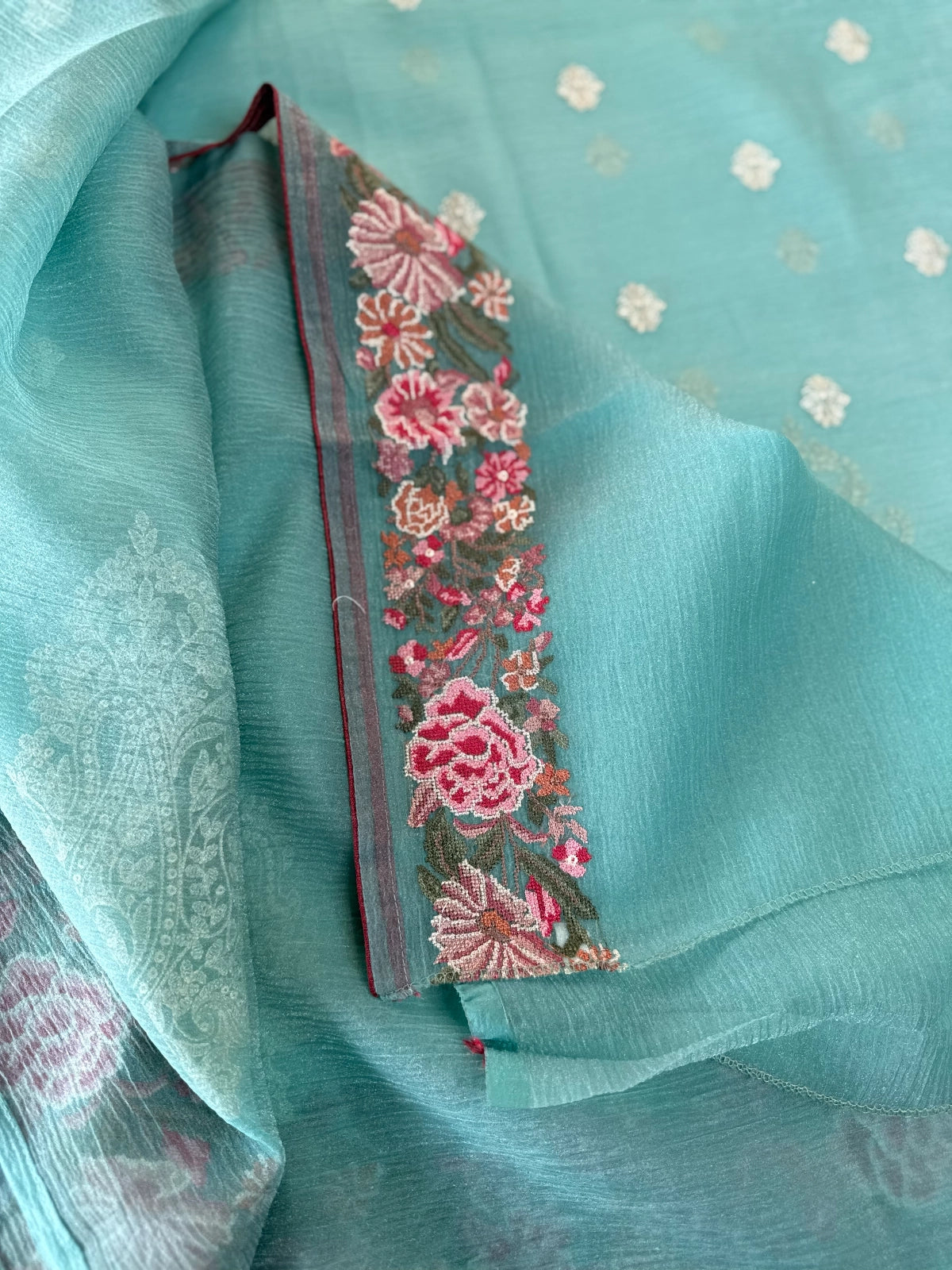 Crushed Premium crape saree/ SC222