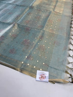 Tissue linen Blend Saree/ GDF11
