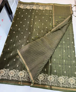 Soft semi Tussar saree/ D181