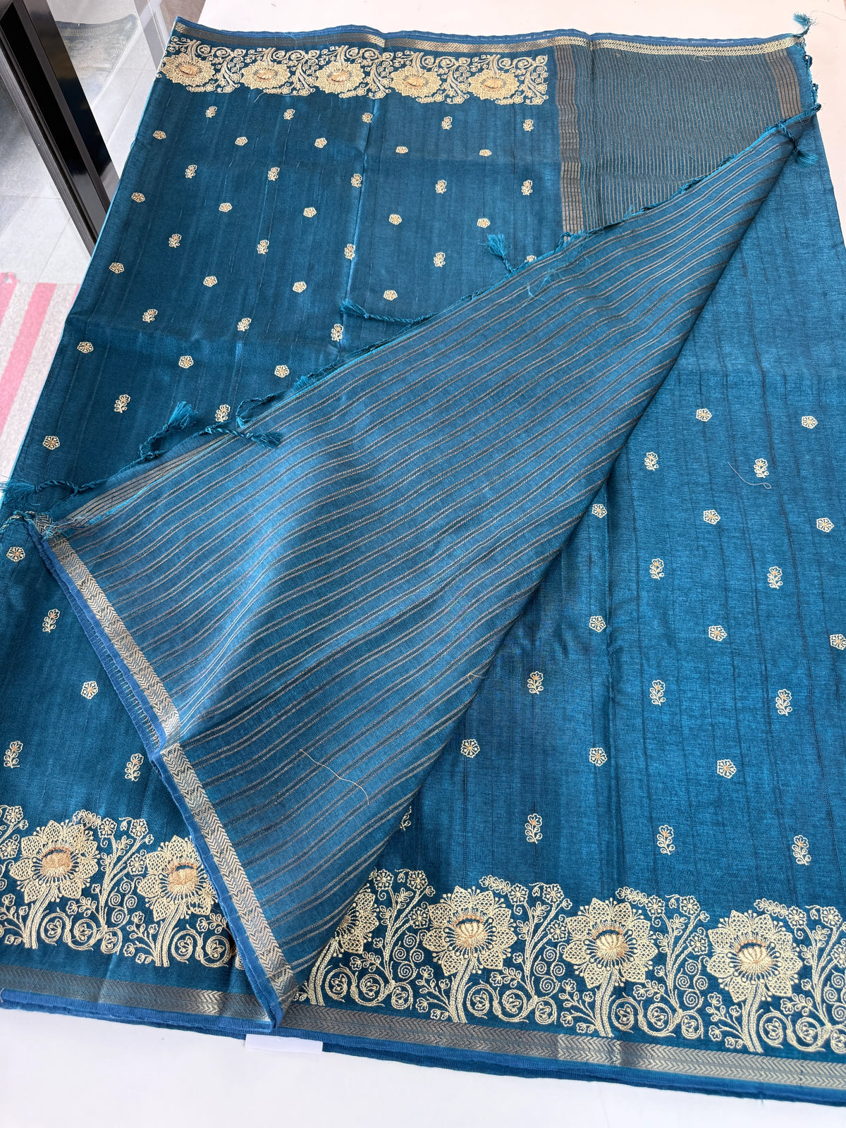 Soft semi Tussar saree/ D181