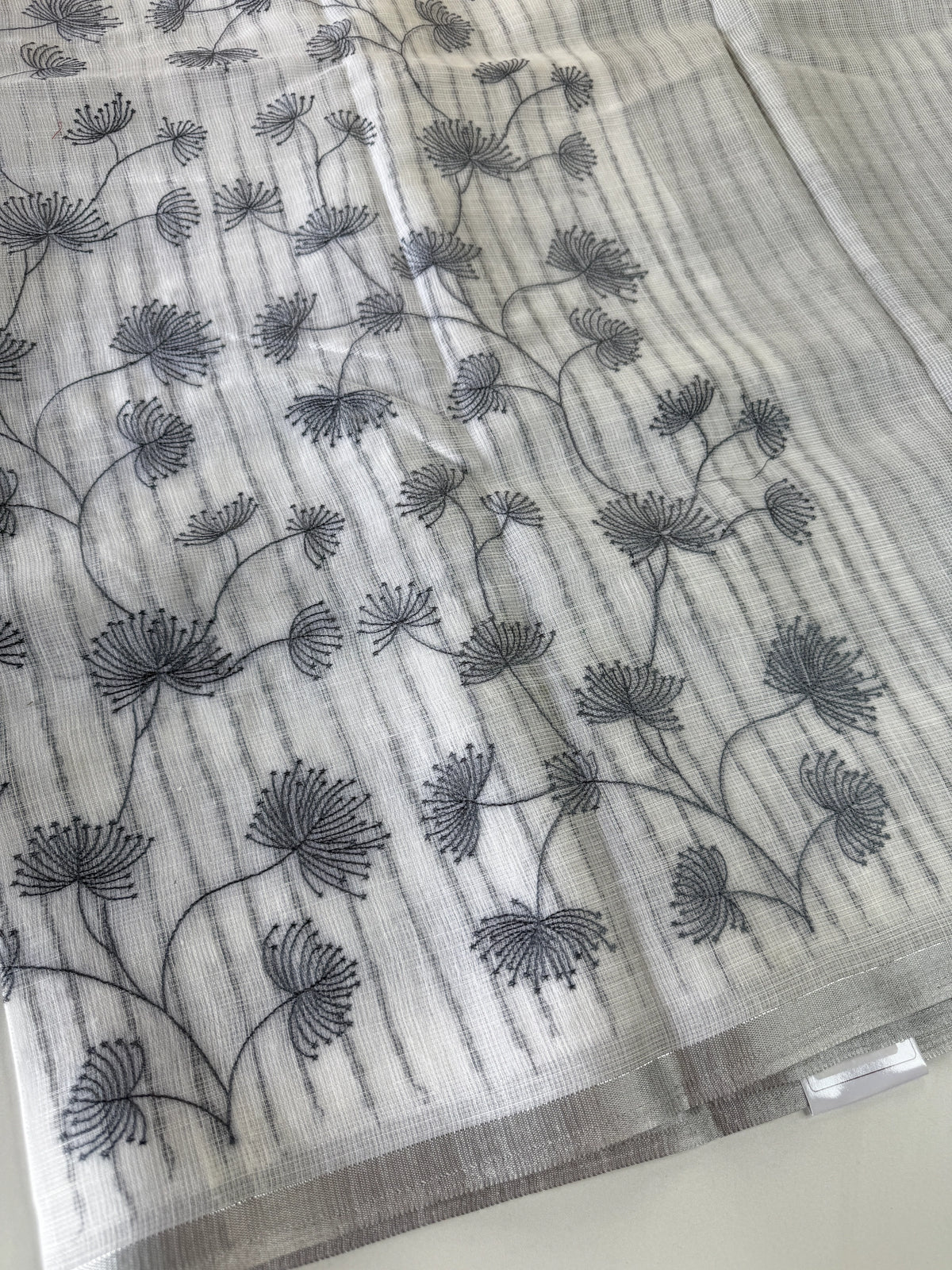 Linen Cotton saree/LKE25