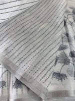 Linen Cotton saree/LKE25