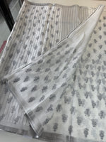 Linen Cotton saree/LKE25
