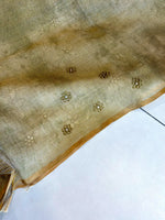 Tissue linen Blened saree / 14545