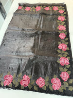 Crushed Oragnza Saree / SC8129