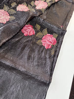 Crushed Oragnza Saree / SC8129