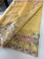Glass organza saree/ 155B