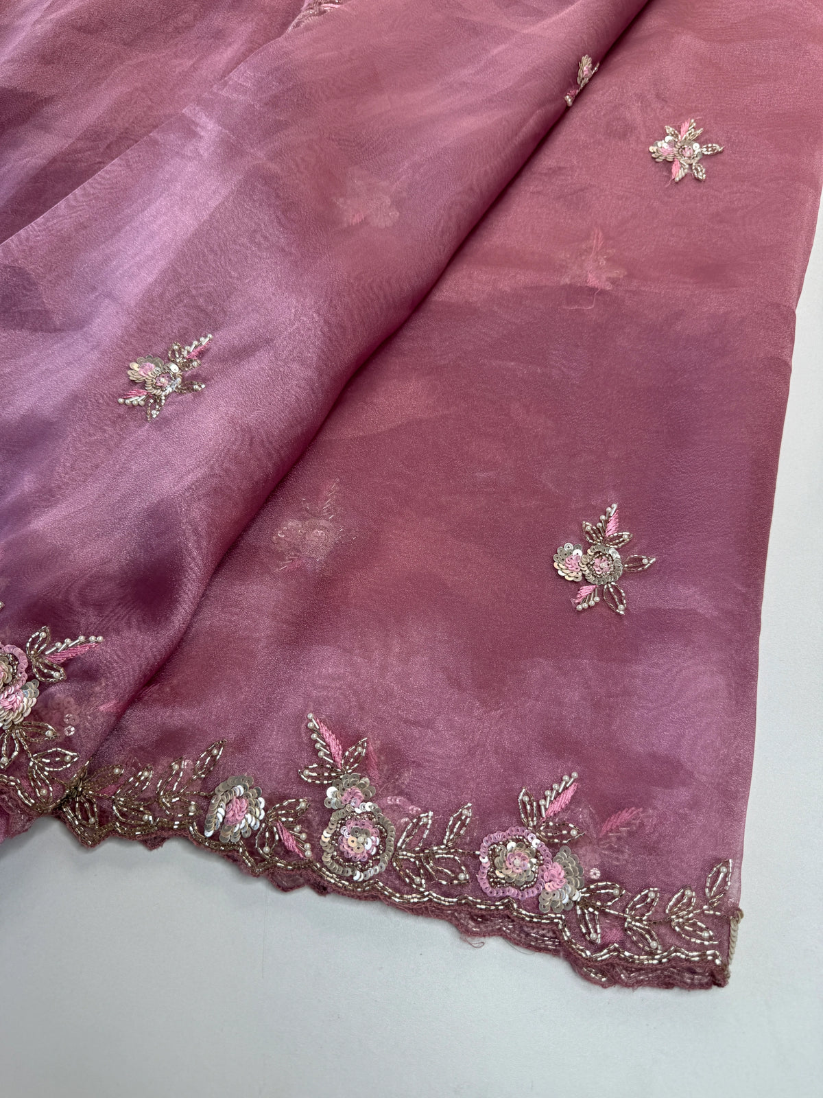 Glass organza Saree/AP810