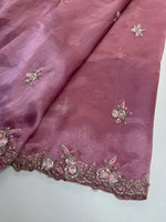 Glass organza Saree/AP810