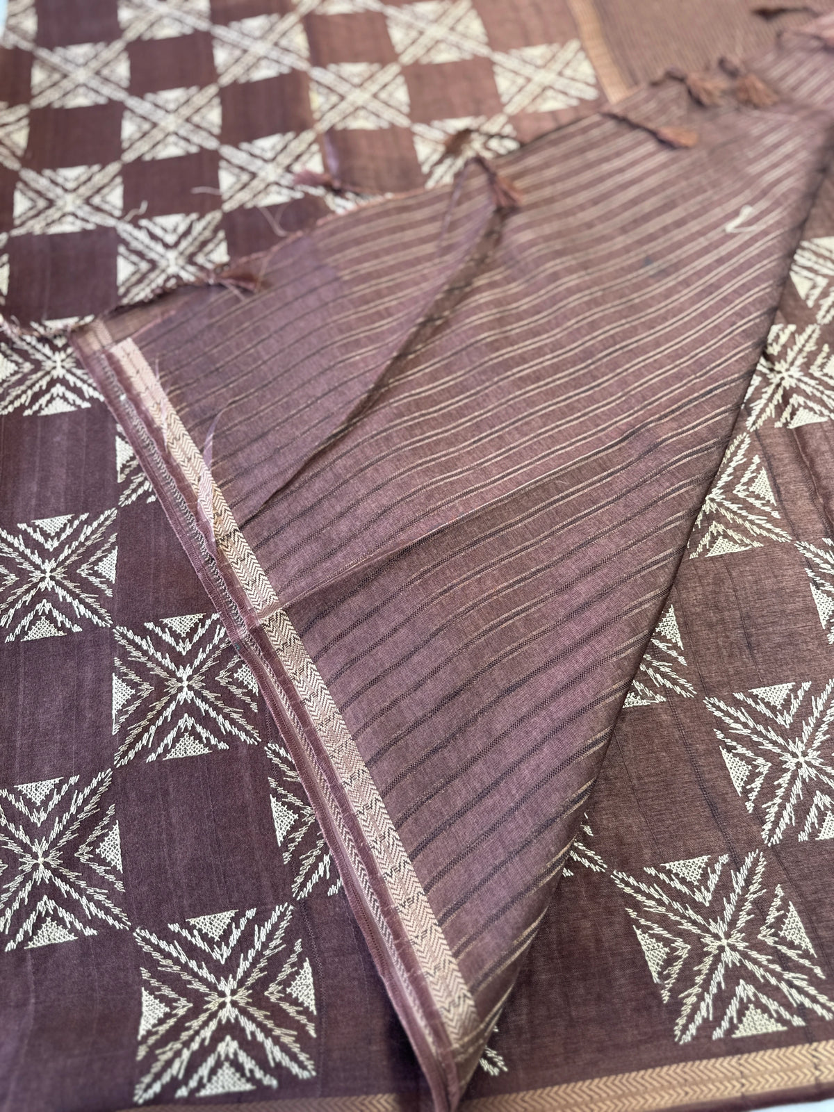 Soft semi Tussar saree/D236