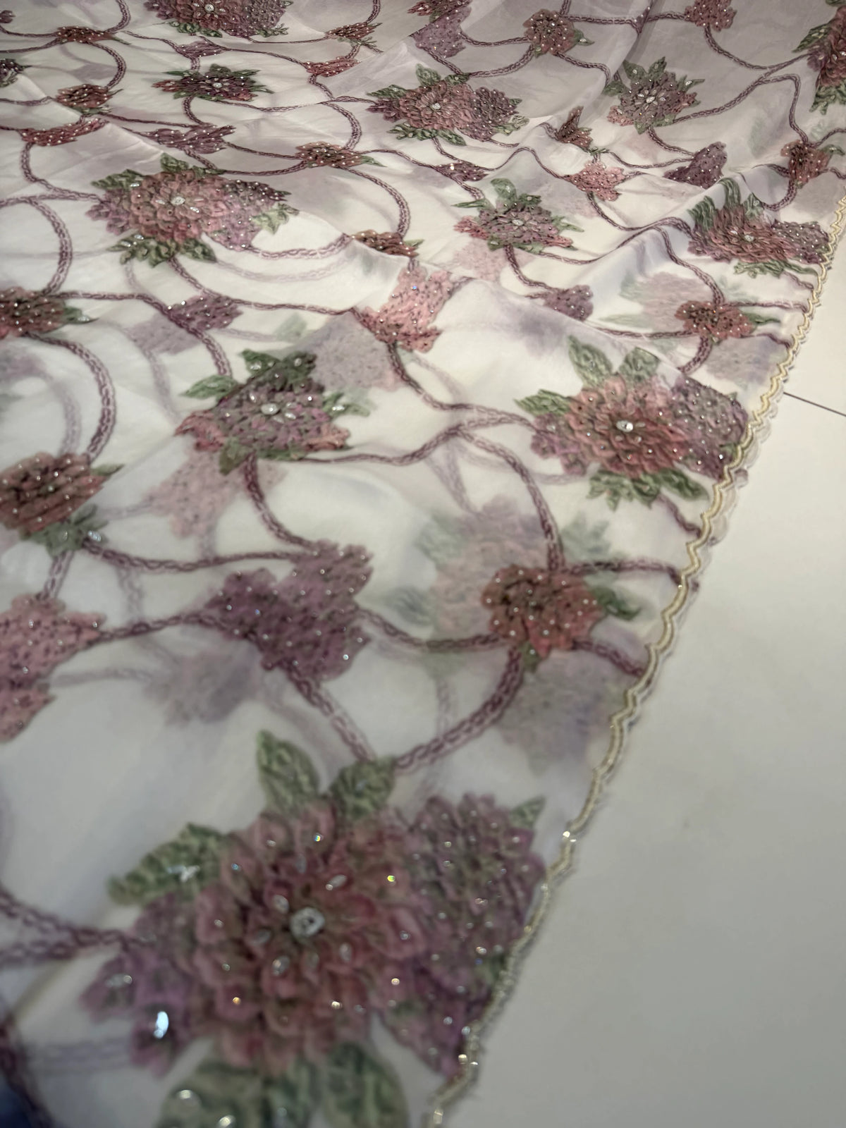 Georgette Organza Saree/ DD32