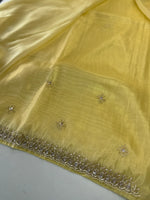 Tissue Organza party wear saree/PE92