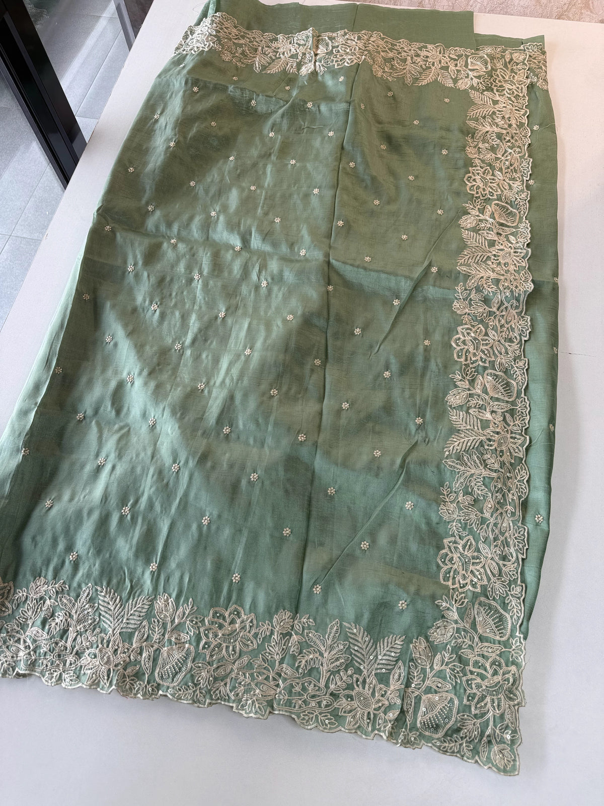 Satin Organza Saree/S114