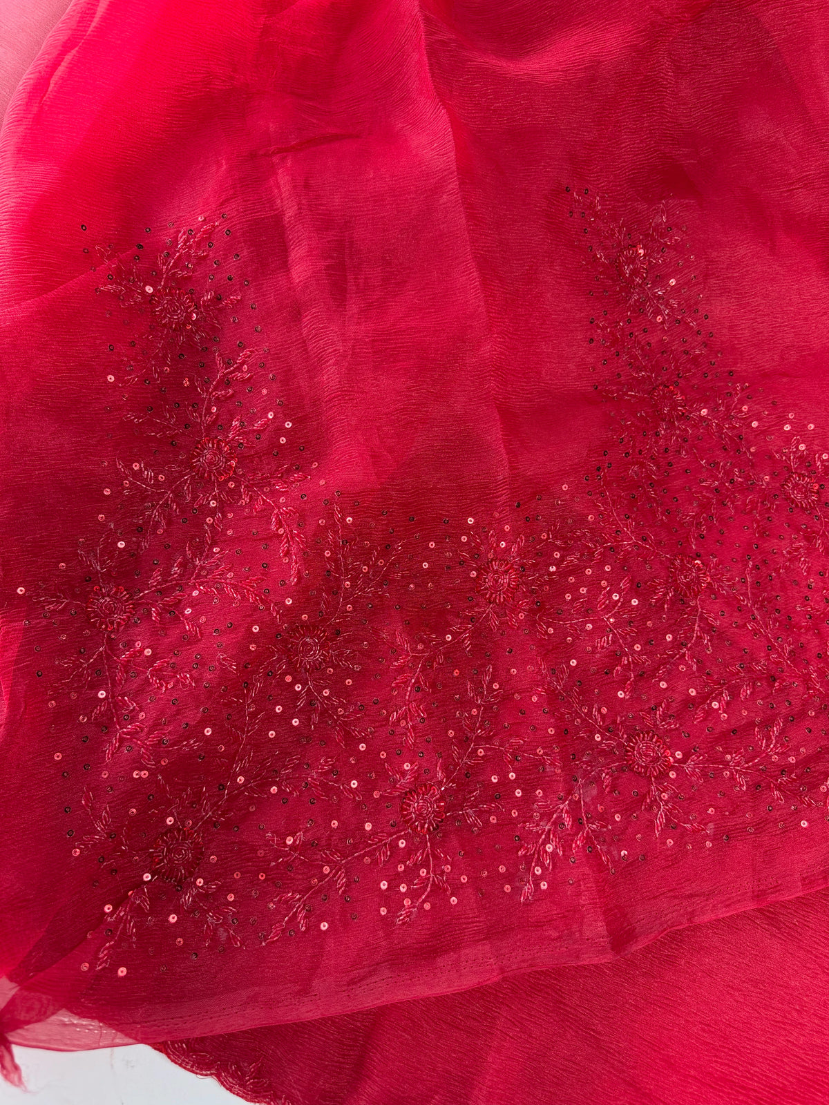 Crushed Tissue Saree /MJ005