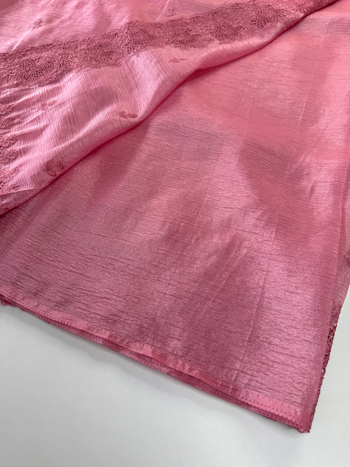 Crushed crape saree/ CW140
