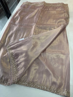 Tissue Organza party wear saree/PE92