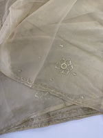 Fancy crushed Organza Saree/ HW490