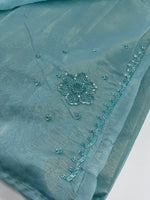 Fancy crushed Organza Saree/ HW490