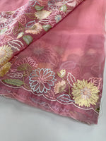 Glass organza Saree/ 155G