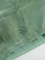Fancy crushed Organza Saree/ HW490