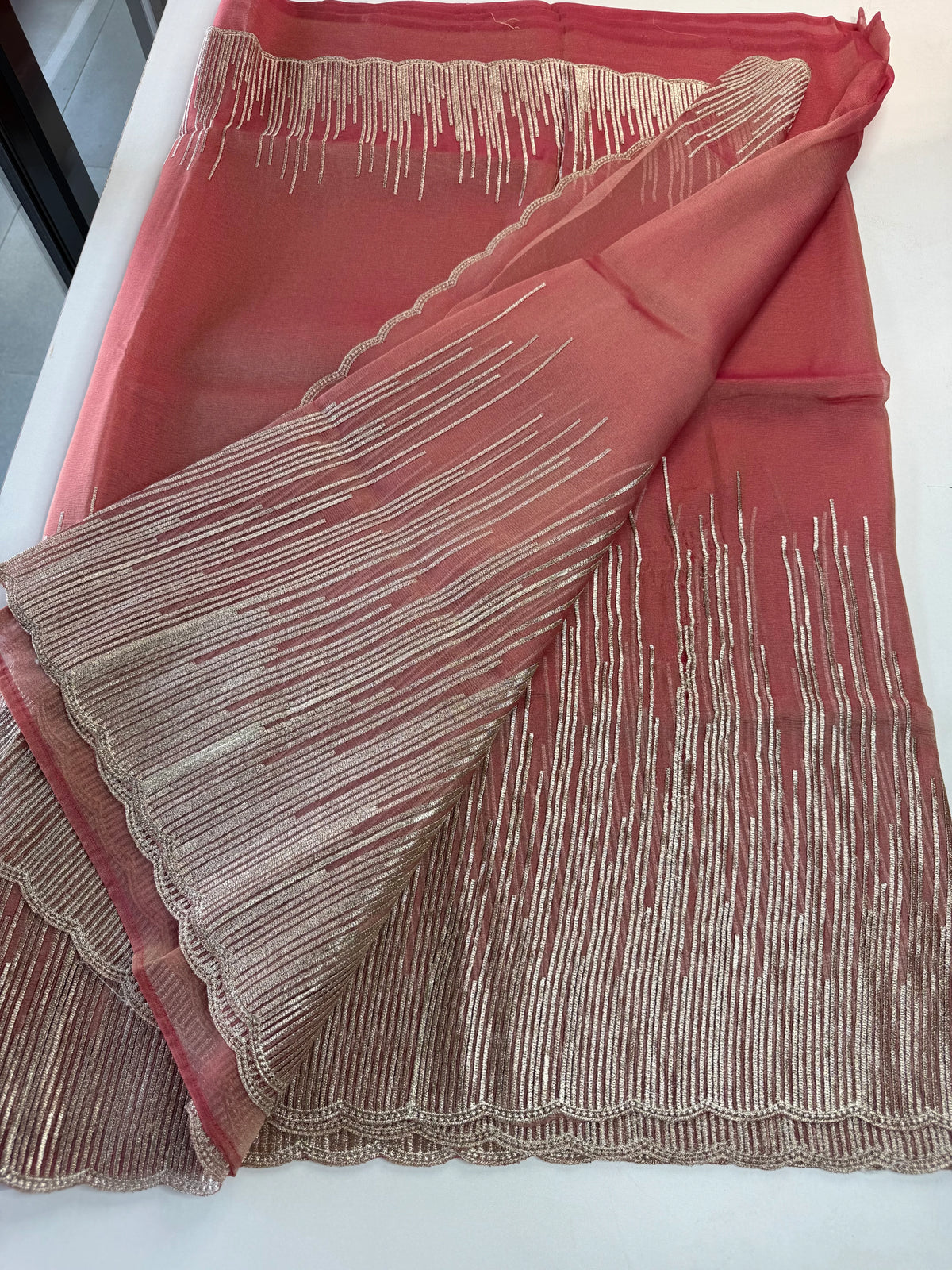 Shimmer Georgette Saree/CW474