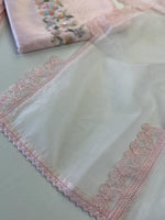 Pure Chanderi silk unstitched salwar set/ Nc148