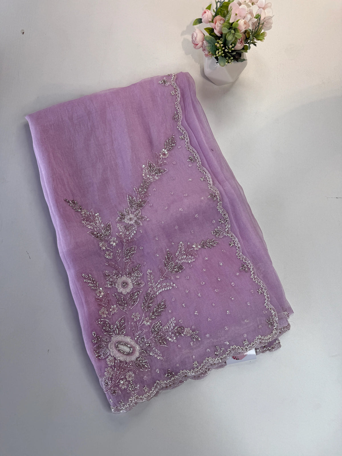 Korean Organza Saree/HW402