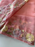 Glass organza Saree/ 155G
