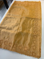 Crushed crape saree/ CW140