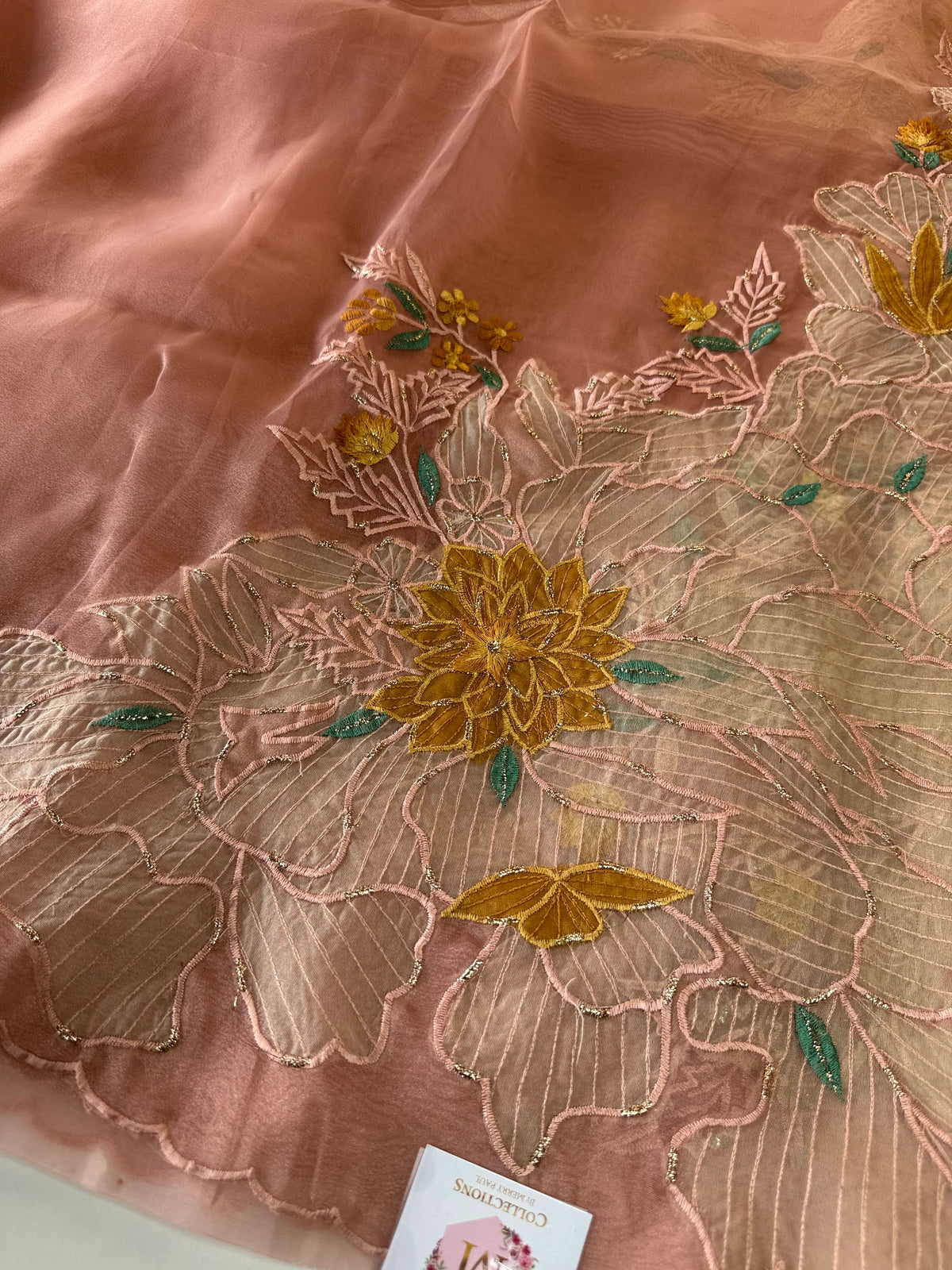 Glass Organza Saree/4435