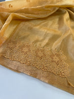 Crushed crape saree/ CW140